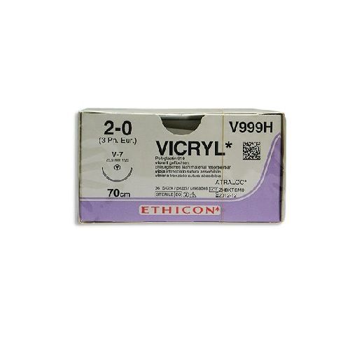 VICRYL VIOLETT GEFLOCHTEN V7, 2-0, 3, 0,7, 36 V999H